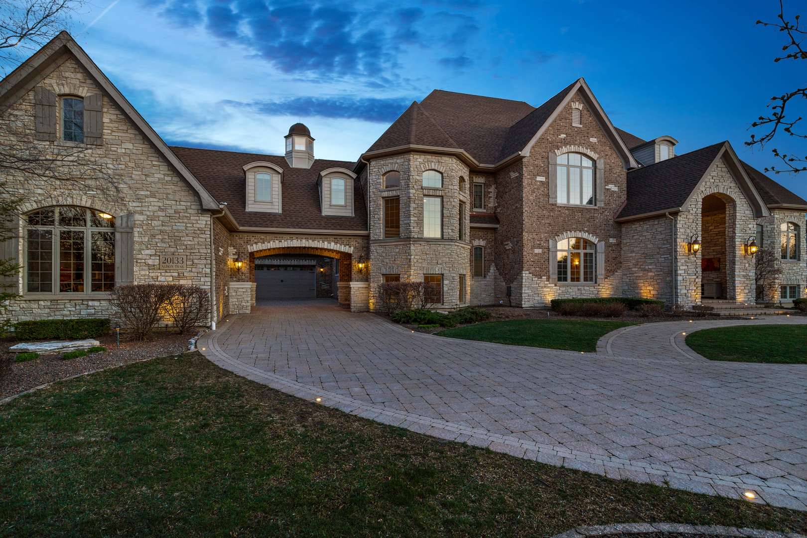 20133 Alison Trail Mokena, IL 60448 - Photo 1 of 42 a front view of a house with a yard
