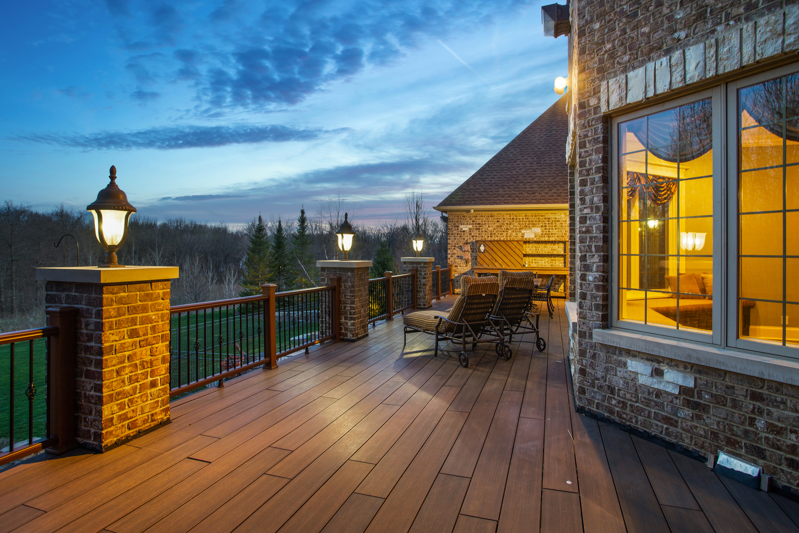 20133 Alison Trail Mokena, IL 60448 - Photo 21 of 42 a view of a balcony with chairs