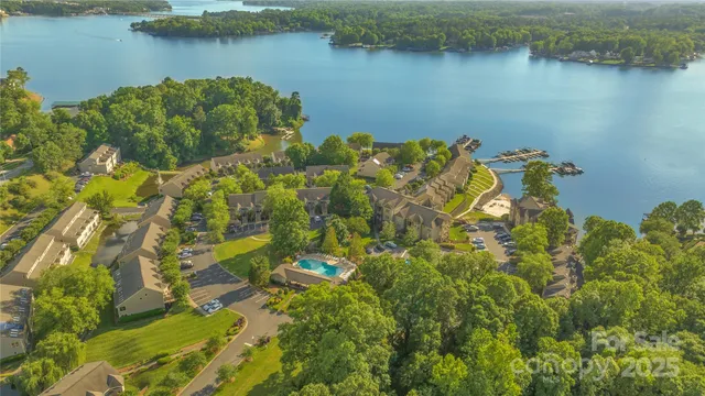 a view of a lake with a mountain in the background