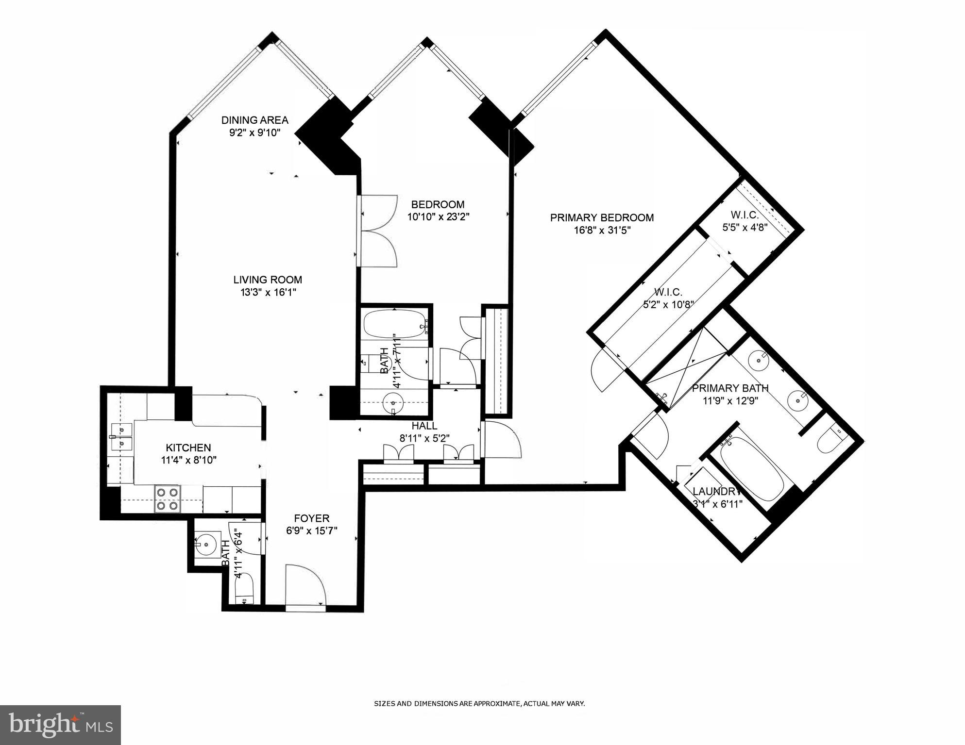 202 West Rittenhouse Square, Unit 1809 Philadelphia, PA 19103 - Photo 34 of 34 Floor Plan