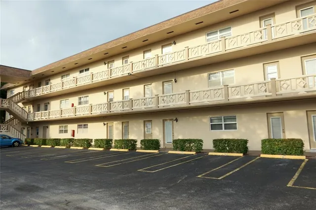 a front view of multi story building