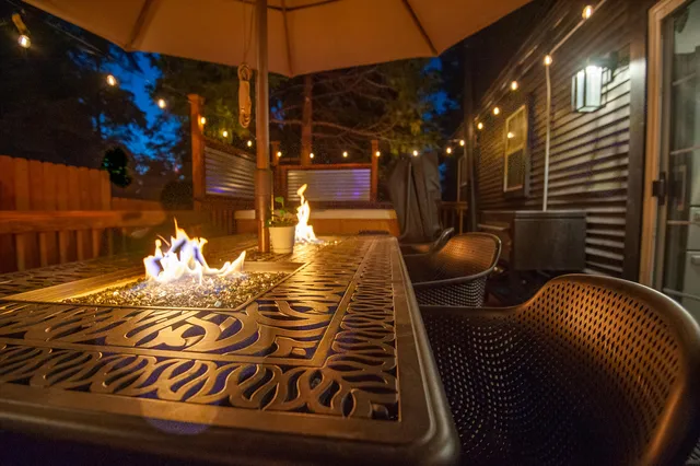 a bathroom with a sink and glass door
