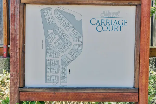 a close up of a sign