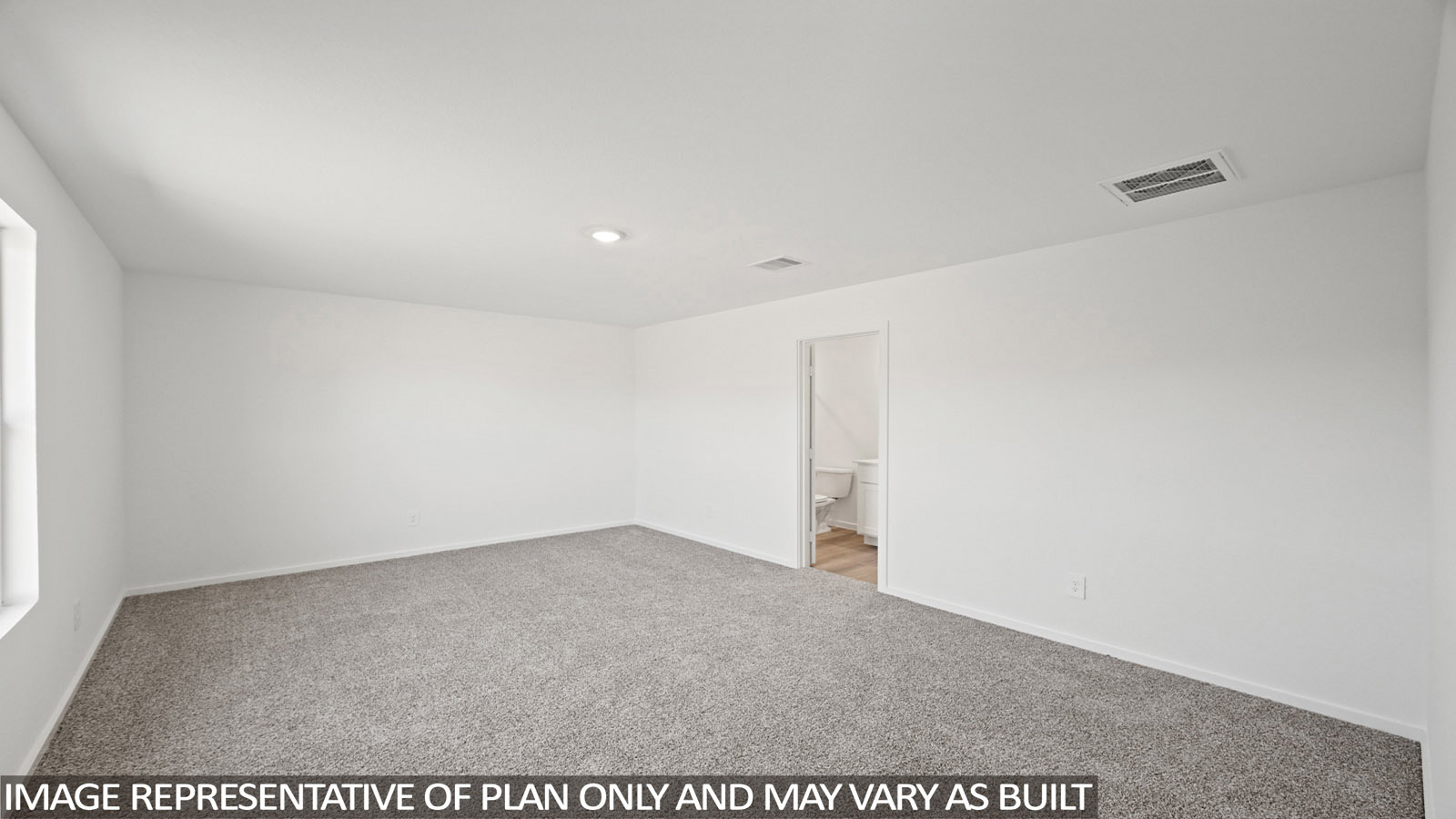 165 Baby Calf Roping Road Jarrell, TX 76537 - Photo 11 of 24 An airy room features plush gray carpeting and crisp white walls.