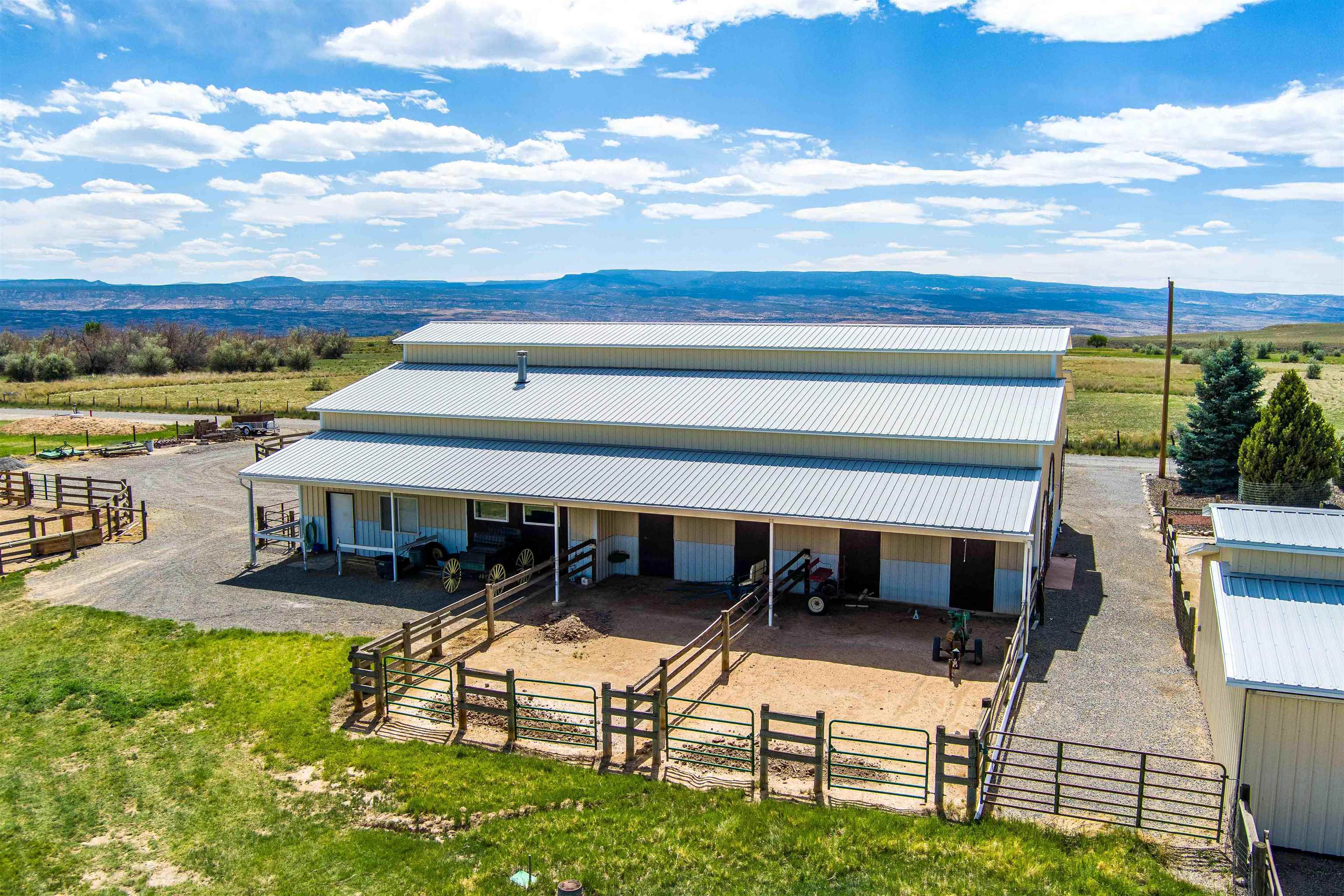 6800 Reeder Mesa Road Whitewater, CO 81527 - Photo 13 of 17 aerial view of a house with swimming pool garden and patio