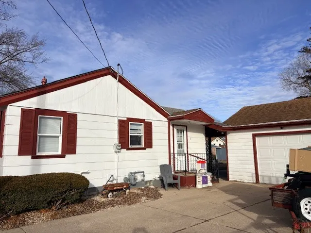 a view of a house with a patio