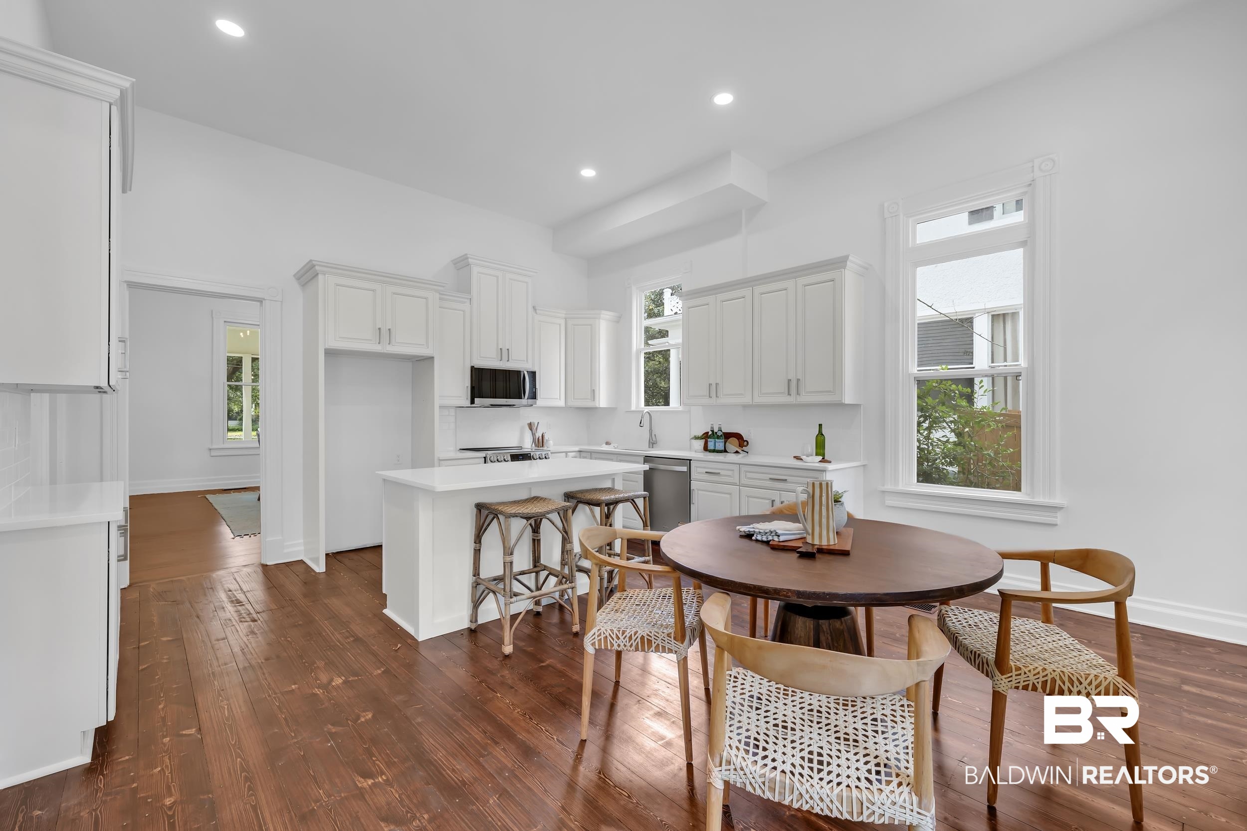 1662 Government Street Mobile, AL 36604 - Photo 13 of 33 Dining area featuring dark wood finished floors, healthy amount of natural light, and recessed lighting