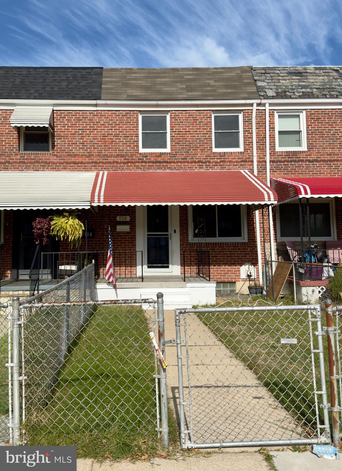 a view of a house with a patio