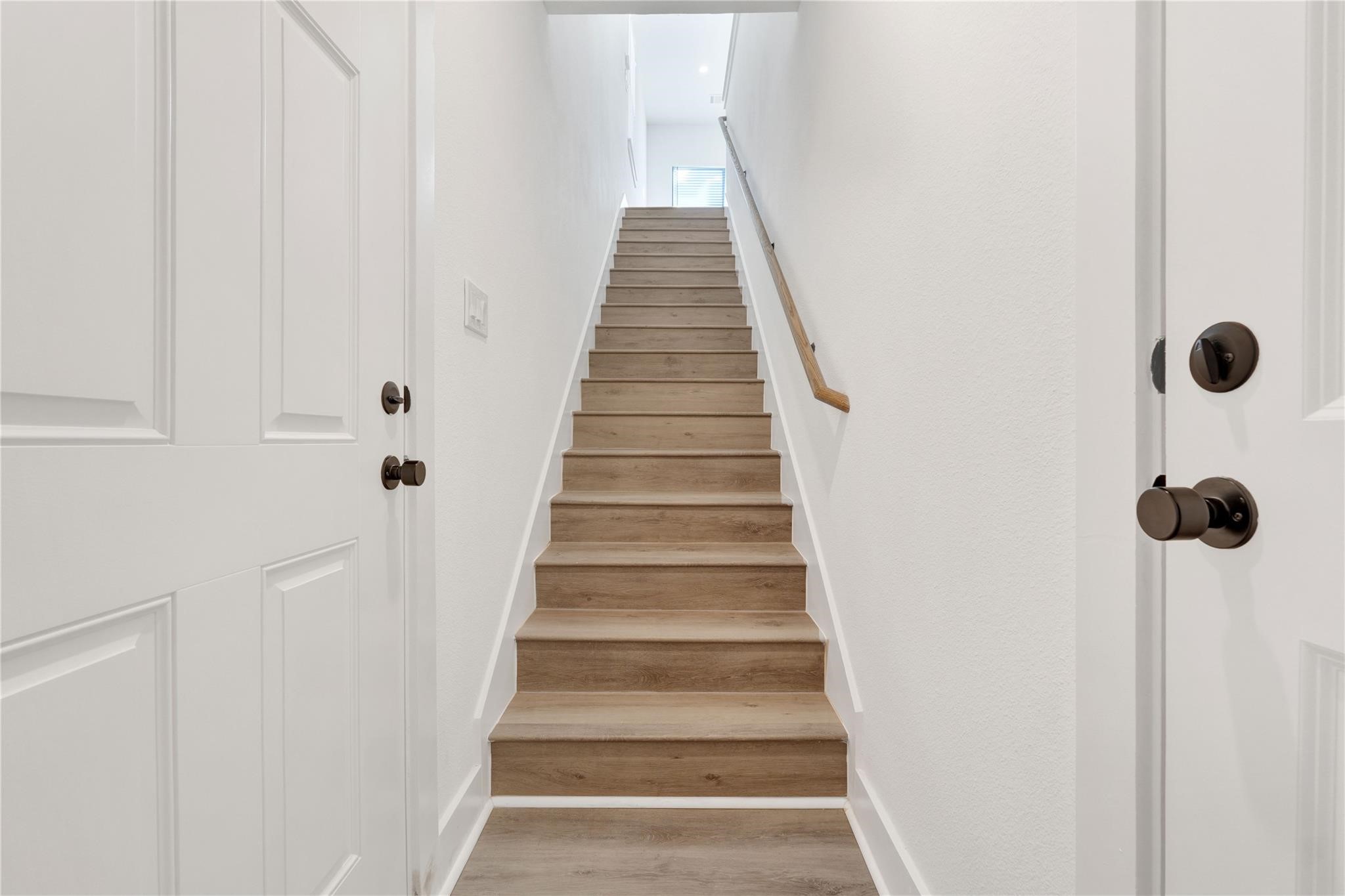 3210 Frying Pan Place, Unit A Katy, TX 77449 - Photo 5 of 39 a view of staircase with white walls
