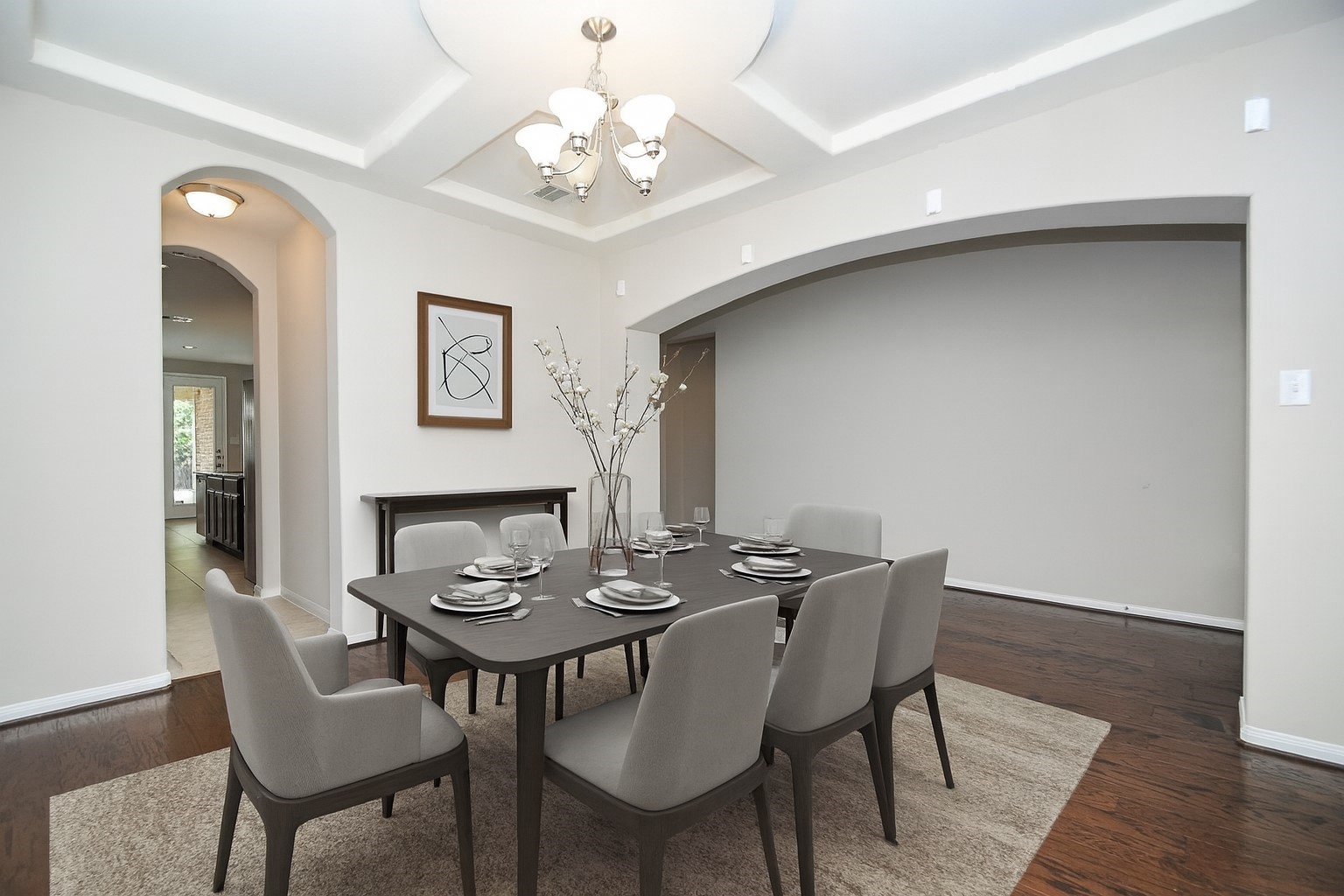 22139 Rustling Springs Drive Spring, TX 77389 - Photo 6 of 23 a view of a dining room with furniture and wooden floor