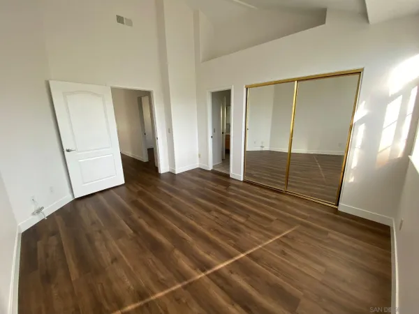 wooden floor in an empty room