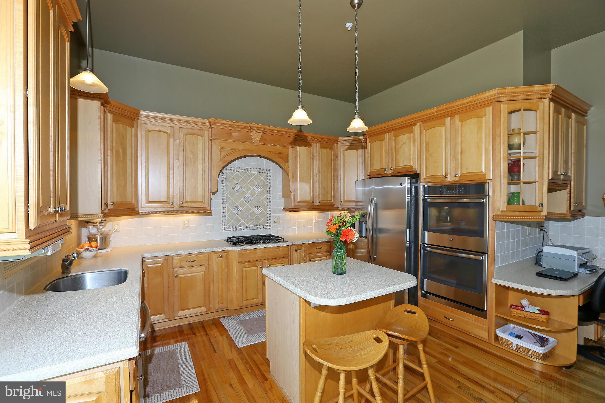 9360 Slate Quarry Road Dickerson, MD 20842 - Photo 10 of 27 a kitchen with stainless steel appliances granite countertop a sink refrigerator and cabinets