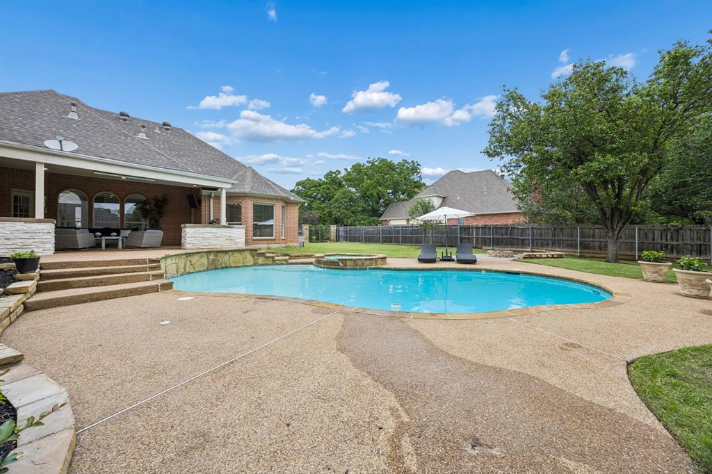 1309 Meadow Ridge Court Southlake, TX 76092 - Photo 29 of 34 Sparkling Pool and Spa.