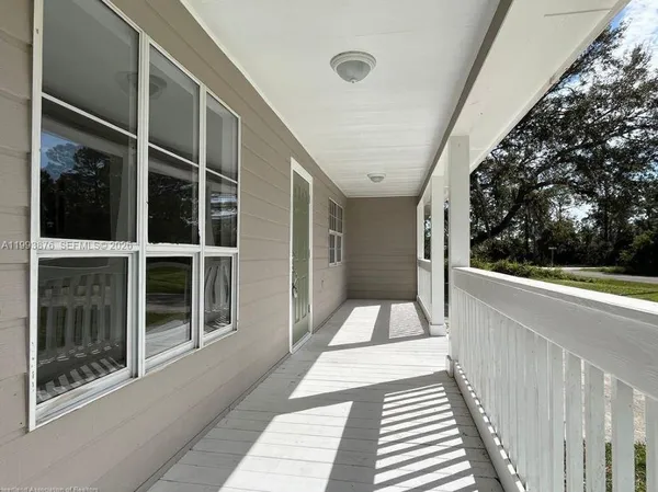 a view of a balcony