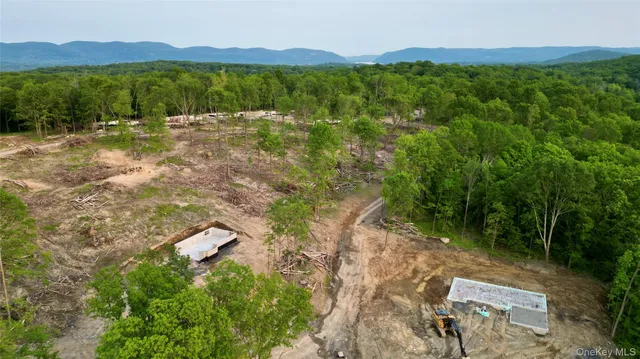 a view of an outdoor space and mountain view