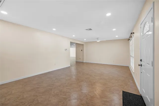 a view of an empty room