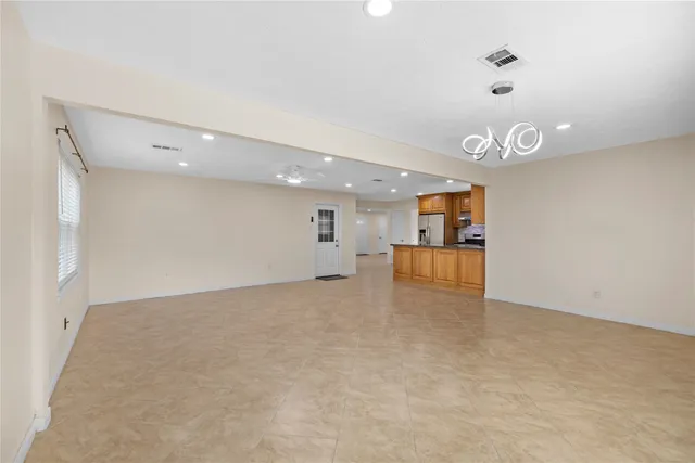 a view of an empty room