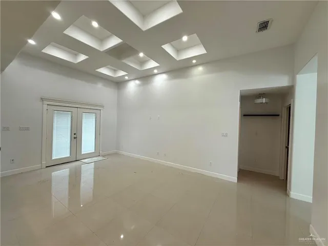 a view of an empty room