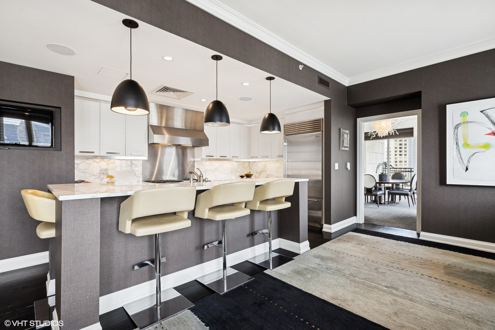 11 East Walton Street, Unit 4101 Chicago, IL 60611 - Photo 21 of 45 a view of living room with furniture and wooden floor