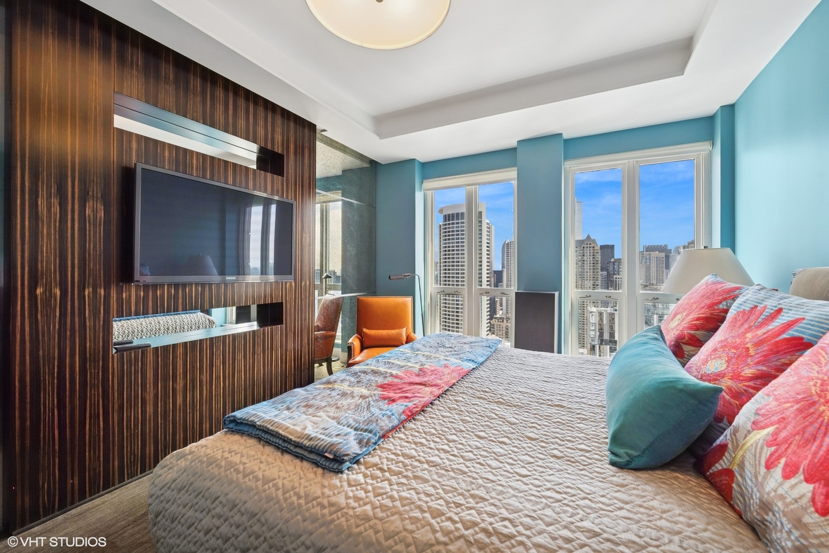 11 East Walton Street, Unit 4101 Chicago, IL 60611 - Photo 35 of 45 a bedroom with a bed and window