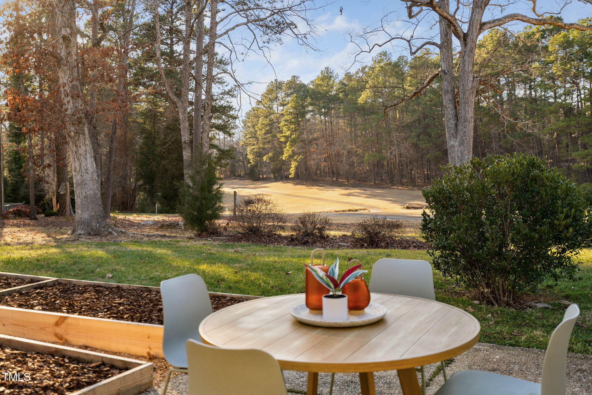 110 Continental Drive Durham, NC 27712 - Photo 2 of 51 a view of a yard with a table and chairs