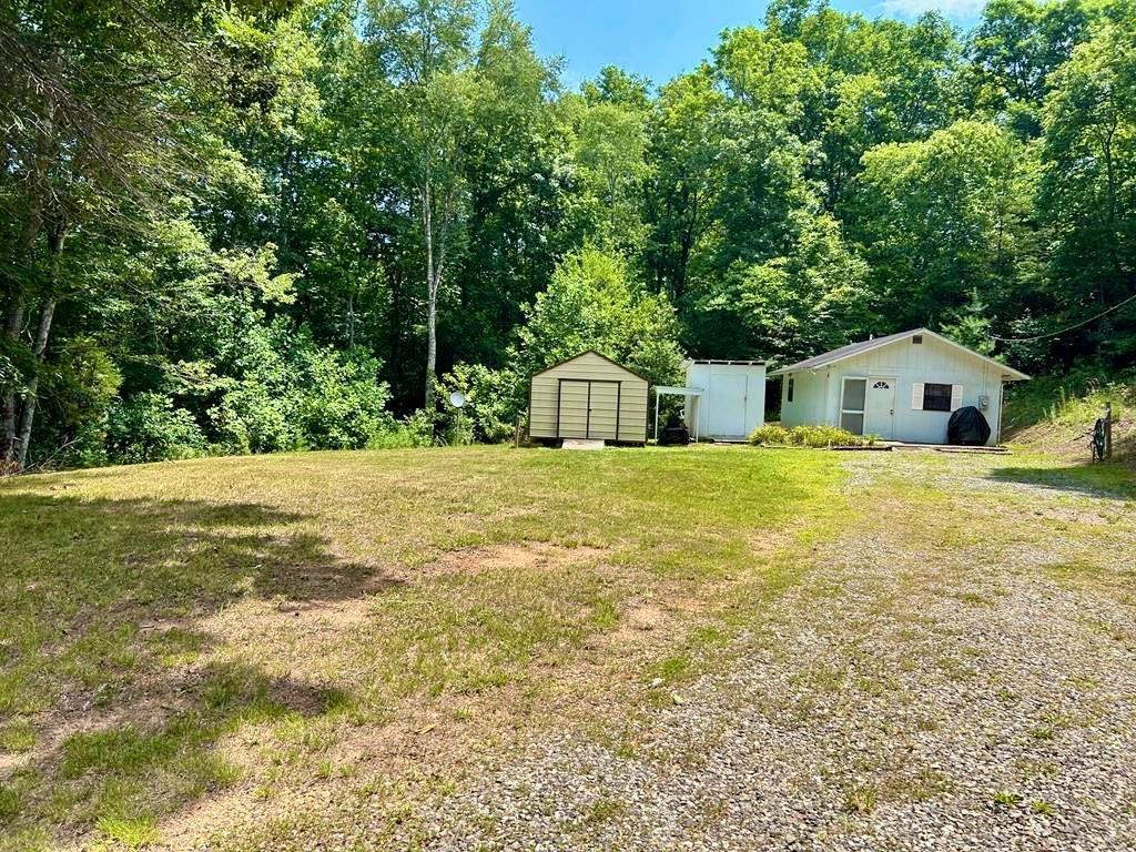 a house view with a outdoor space