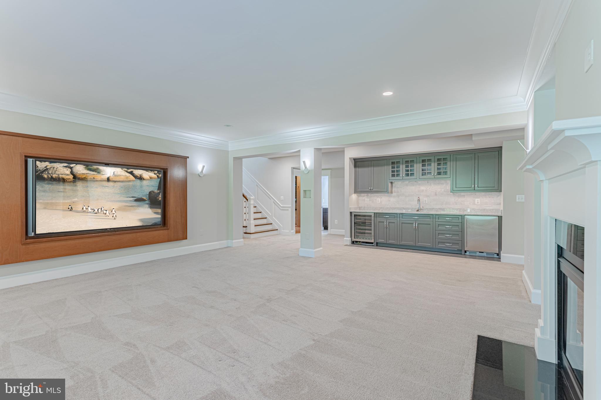 1478 Waggaman Circle McLean, VA 22101 - Photo 37 of 50 Lower level recreation room with oversized TV