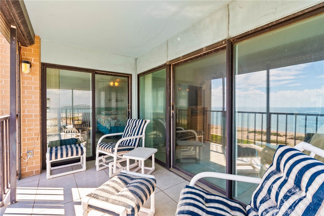 202 Reef Avenue, Unit 407 Corpus Christi, TX 78402 - Photo 14 of 32 Balcony off of the Primary bedroom and living area
