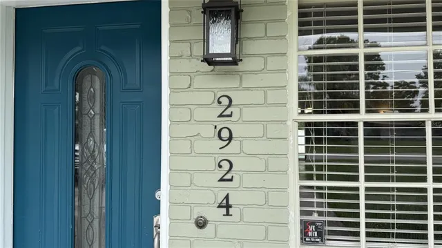 a view of front door