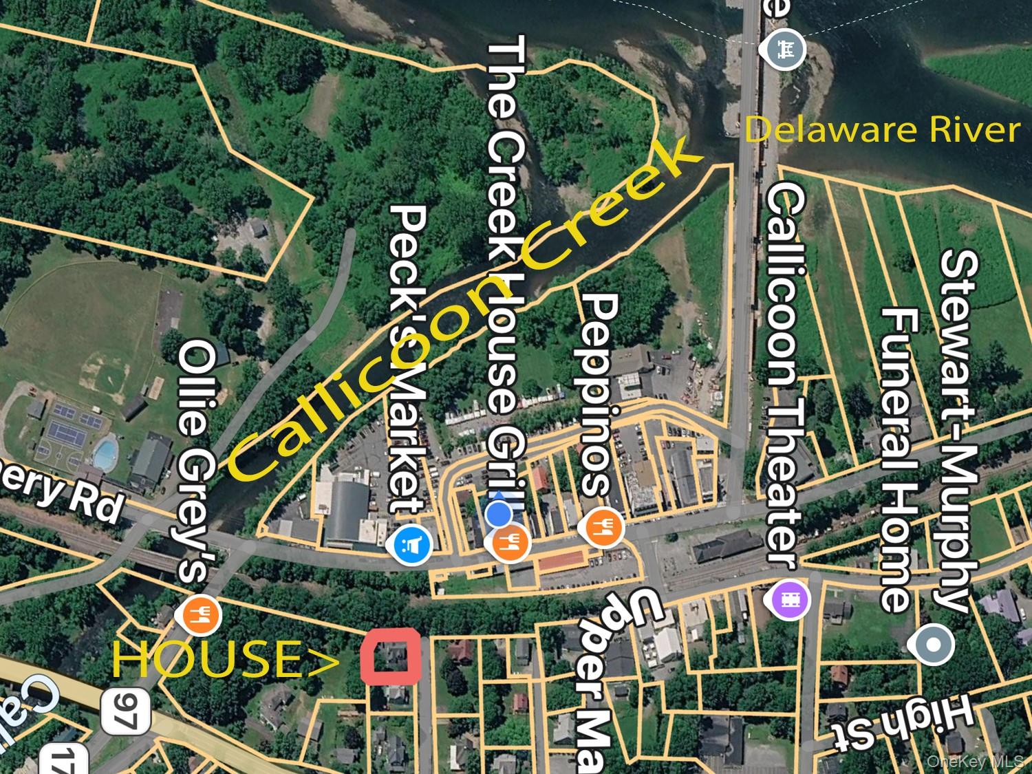 11 Highview Avenue Callicoon, NY 12723 - Photo 6 of 49 Map of subject and Hamlet of Callicoon