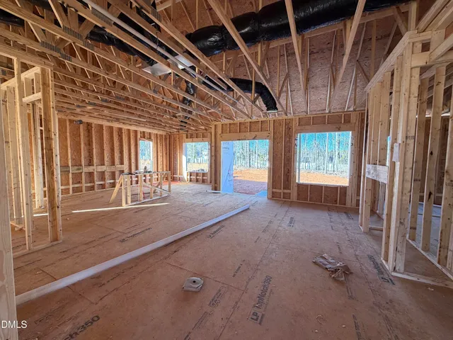 a view of an entryway with a room