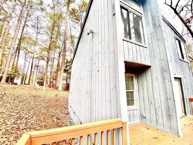 a view of a house with a outdoor space