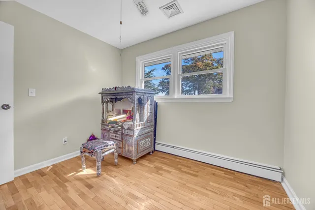 wooden floor in a room