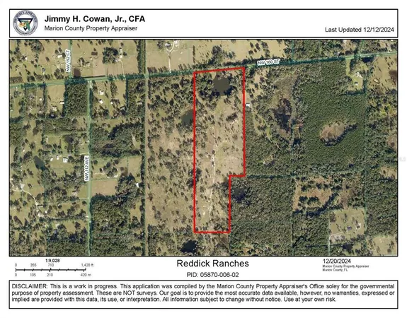 $1,241,000 | Tbd Northwest 160th Street, Reddick, FL 32686