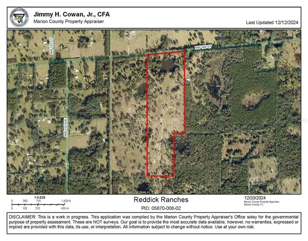 $1,241,000 | Tbd Northwest 160th Street, Reddick, FL 32686