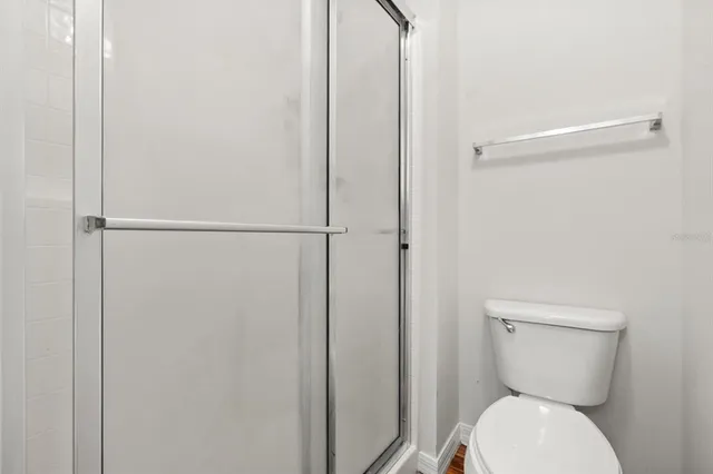 a bathroom with a toilet