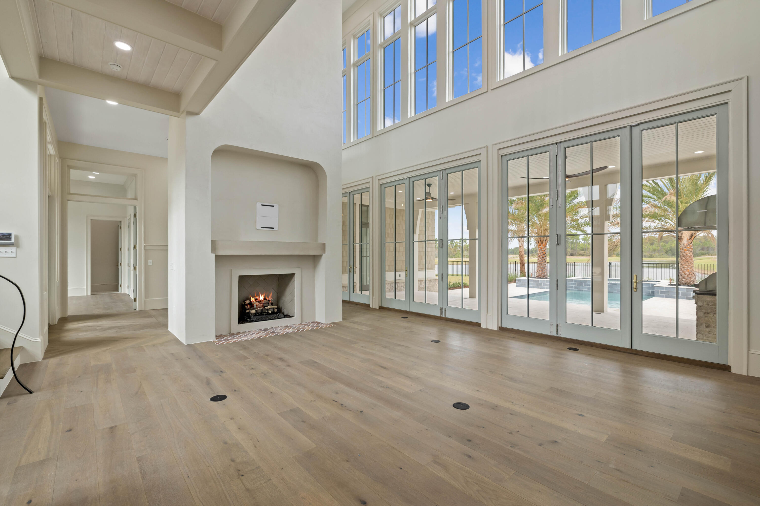 99 Morning Light Way Inlet Beach Inlet Beach, FL 32461 - Photo 52 of 97 a view of an empty room with a fireplace and a window