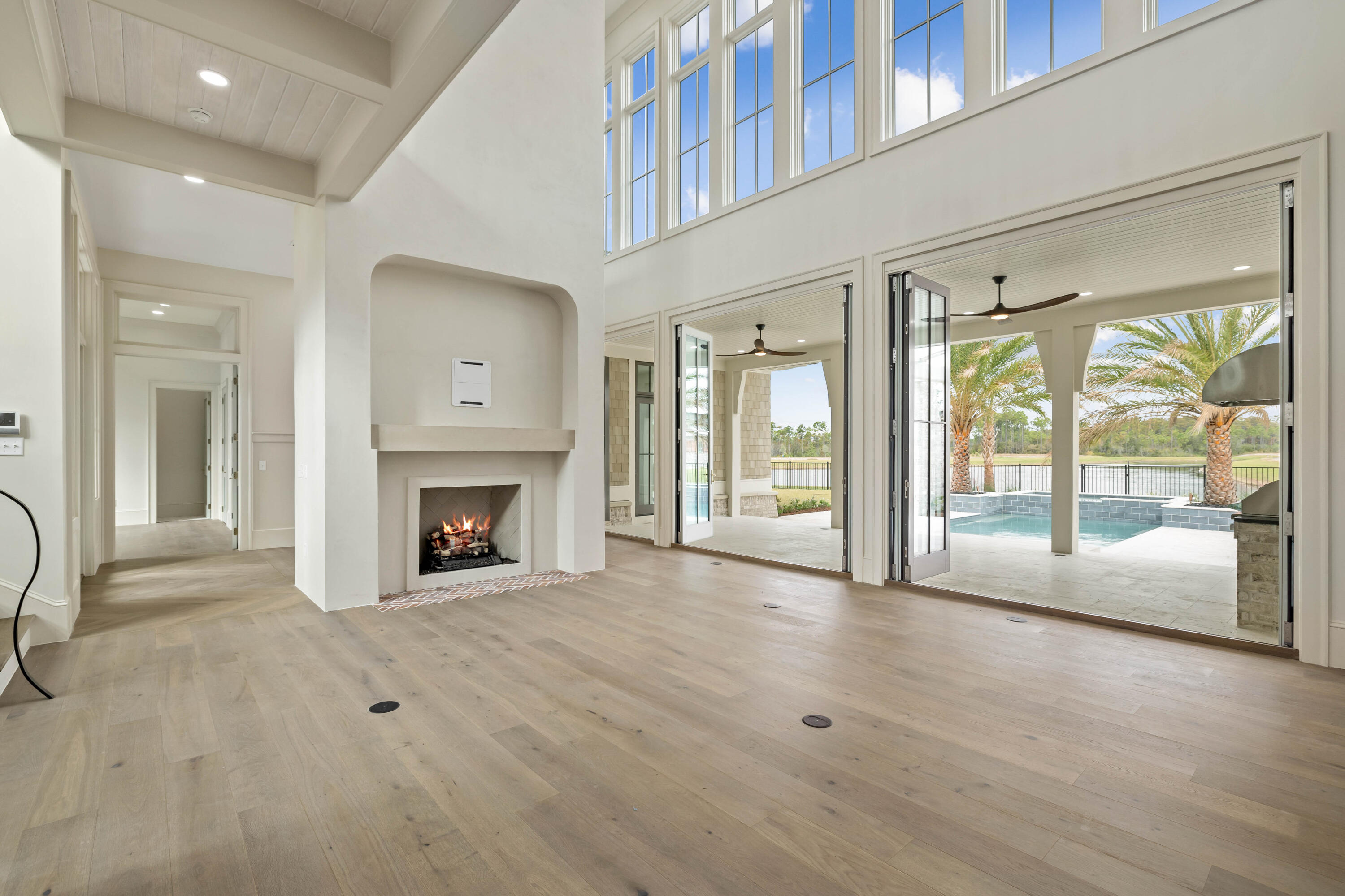 99 Morning Light Way Inlet Beach Inlet Beach, FL 32461 - Photo 53 of 97 a view of an empty room with a fireplace and a window