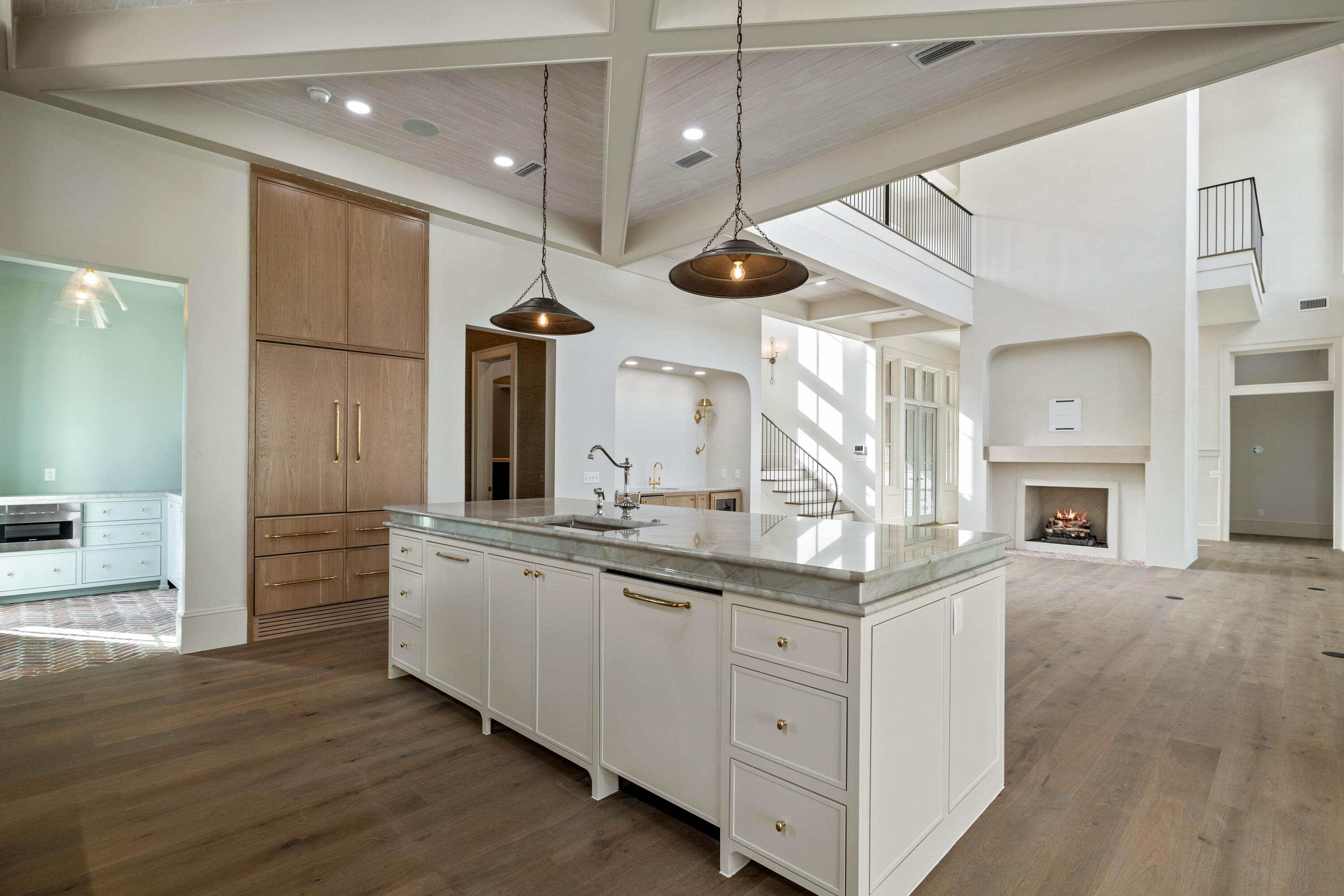 99 Morning Light Way Inlet Beach Inlet Beach, FL 32461 - Photo 57 of 97 a kitchen with stainless steel appliances granite countertop a sink a stove and a wooden floors