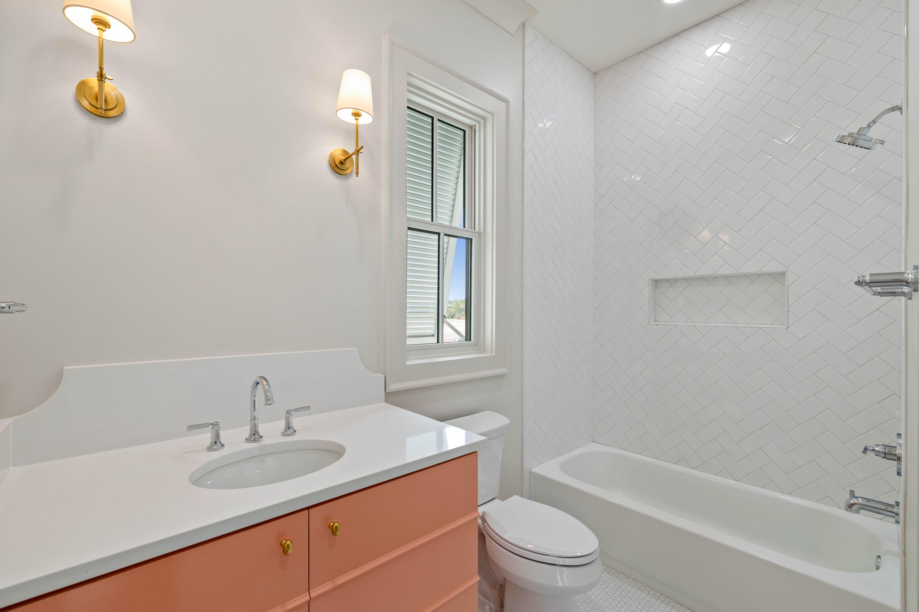 99 Morning Light Way Inlet Beach Inlet Beach, FL 32461 - Photo 78 of 97 a bathroom with a granite countertop sink toilet and shower