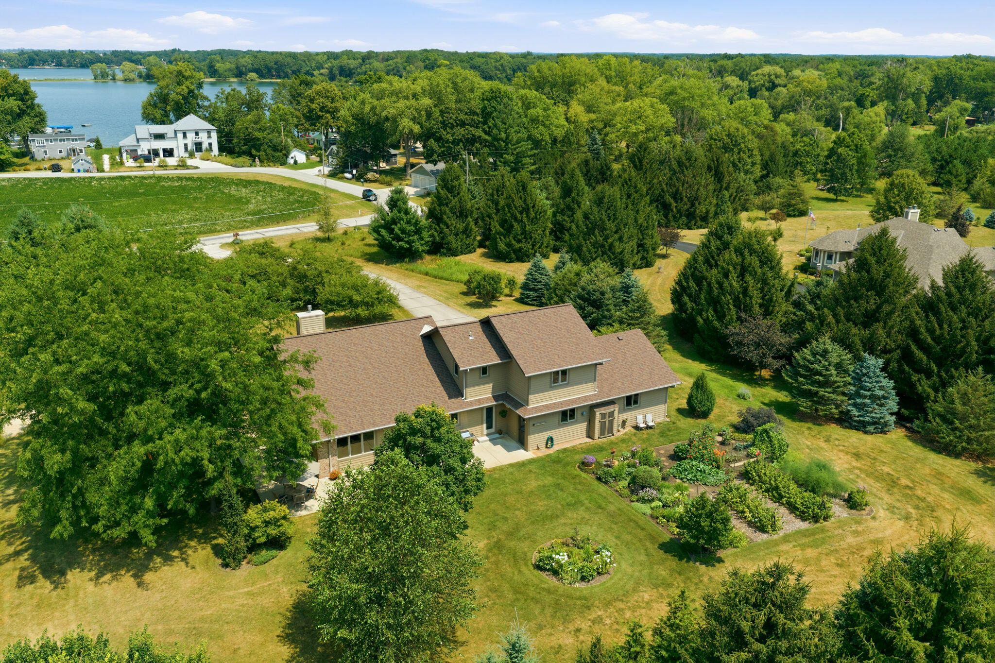 37015 Lower Lake Road Summit, WI 53066 - Photo 38 of 48 Drone Exterior