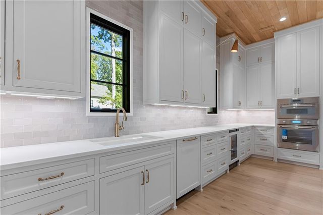 a view of a building with a swimming pool