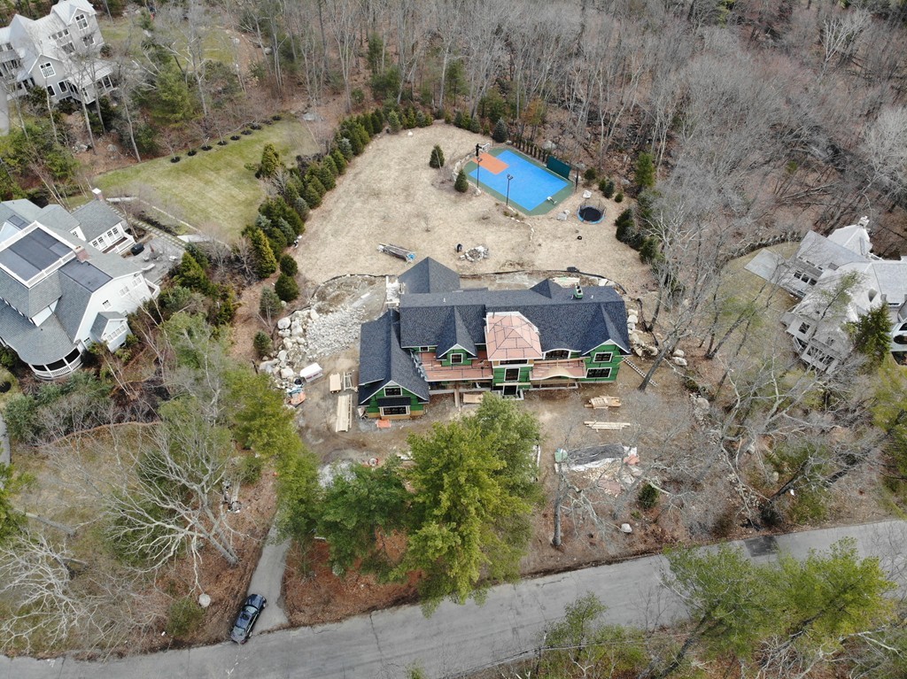 158 Beaver Road Weston, MA 02493 - Photo 11 of 12 an aerial view of a house with outdoor space
