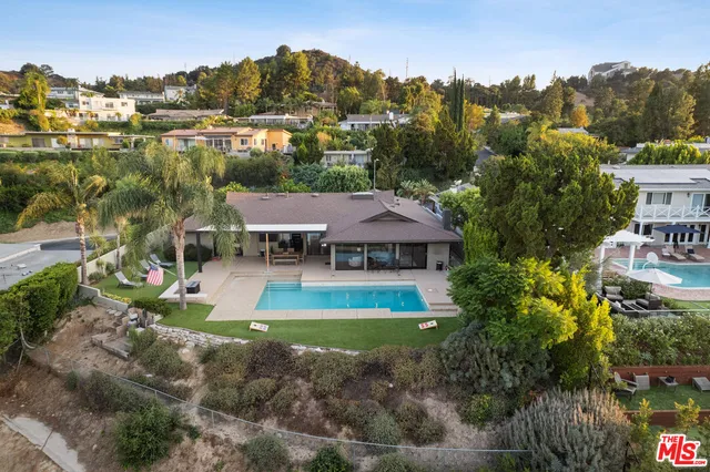 a view of a town with residential houses