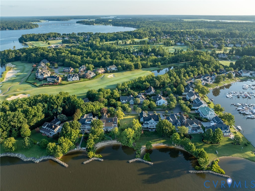 1540 Harbor Road Williamsburg, VA 23185 - Photo 22 of 50 an aerial view of a house with a yard and lake view