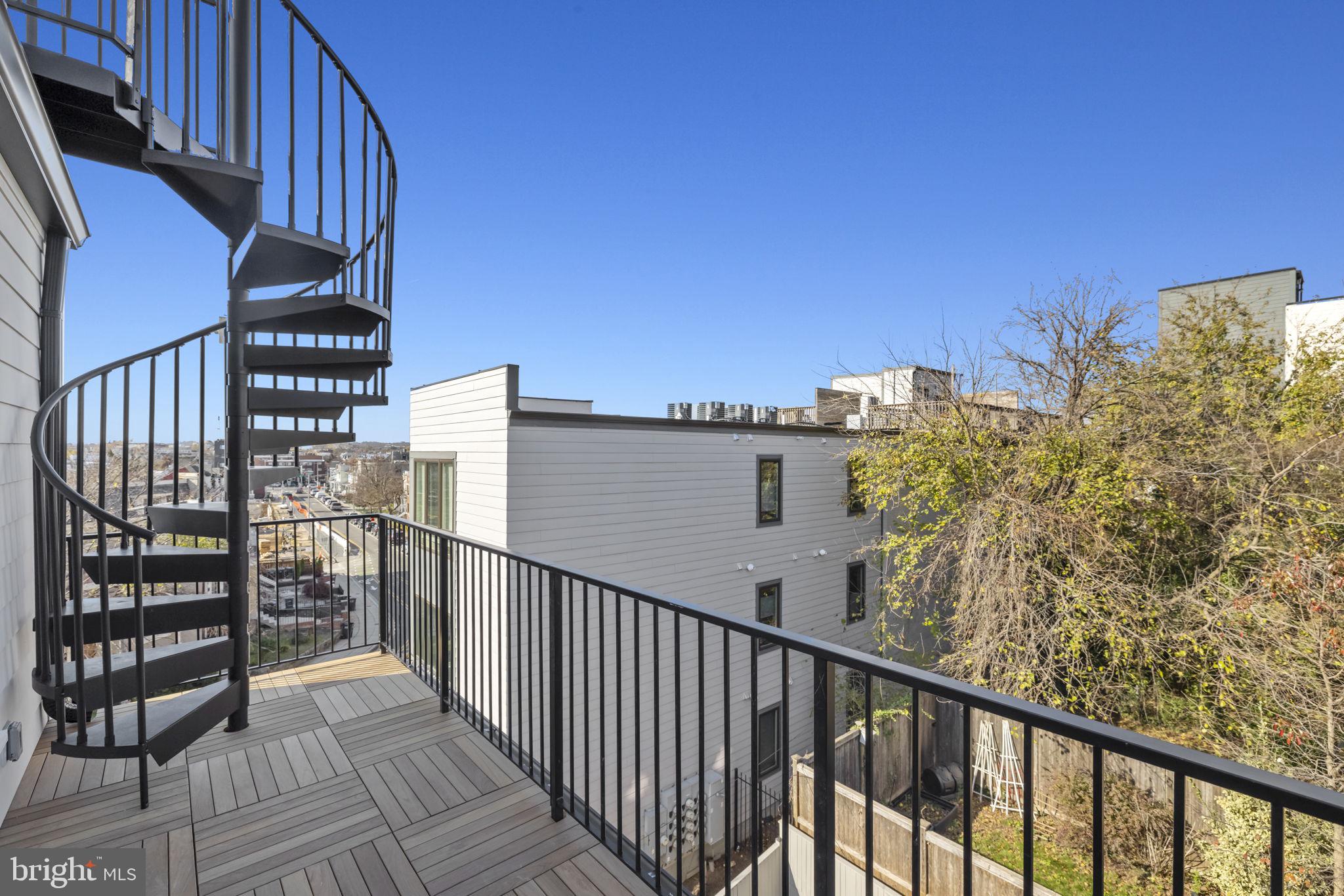 507 Park Road Northwest, Unit A Washington, DC 20010 - Photo 26 of 34 Stairs leading to Private Rooftop