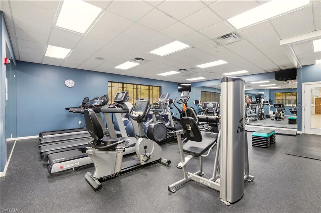 21524 Windham Run Estero, FL 33928 - Photo 47 of 50 a view of a room with gym equipment