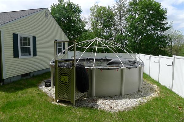 43 Boston Road Groton, MA 01450 - Photo 20 of 23 a view of a backyard with plants and a grill