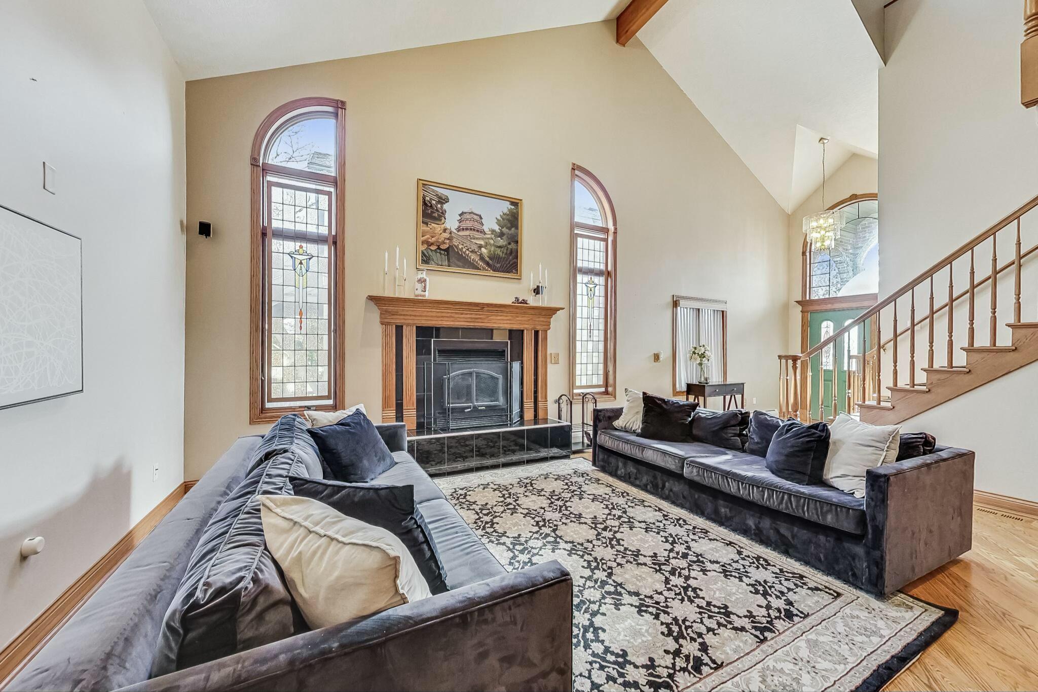 3519 Wicker Avenue Highland, IN 46322 - Photo 6 of 49 a living room with furniture windows and a fireplace