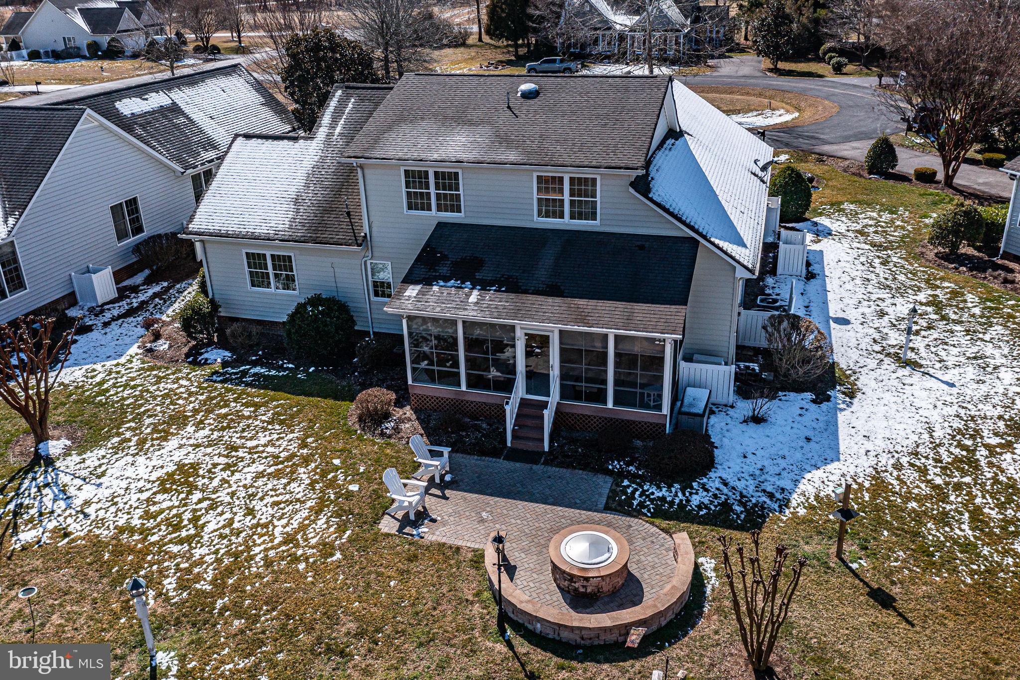88 Old Field Road Irvington, VA 22480 - Photo 46 of 55 an aerial view of a house with yard swimming pool and outdoor seating
